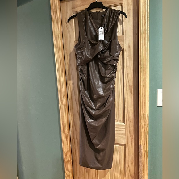 NWT Express Mocha Body Contour Dress - Picture 5 of 9